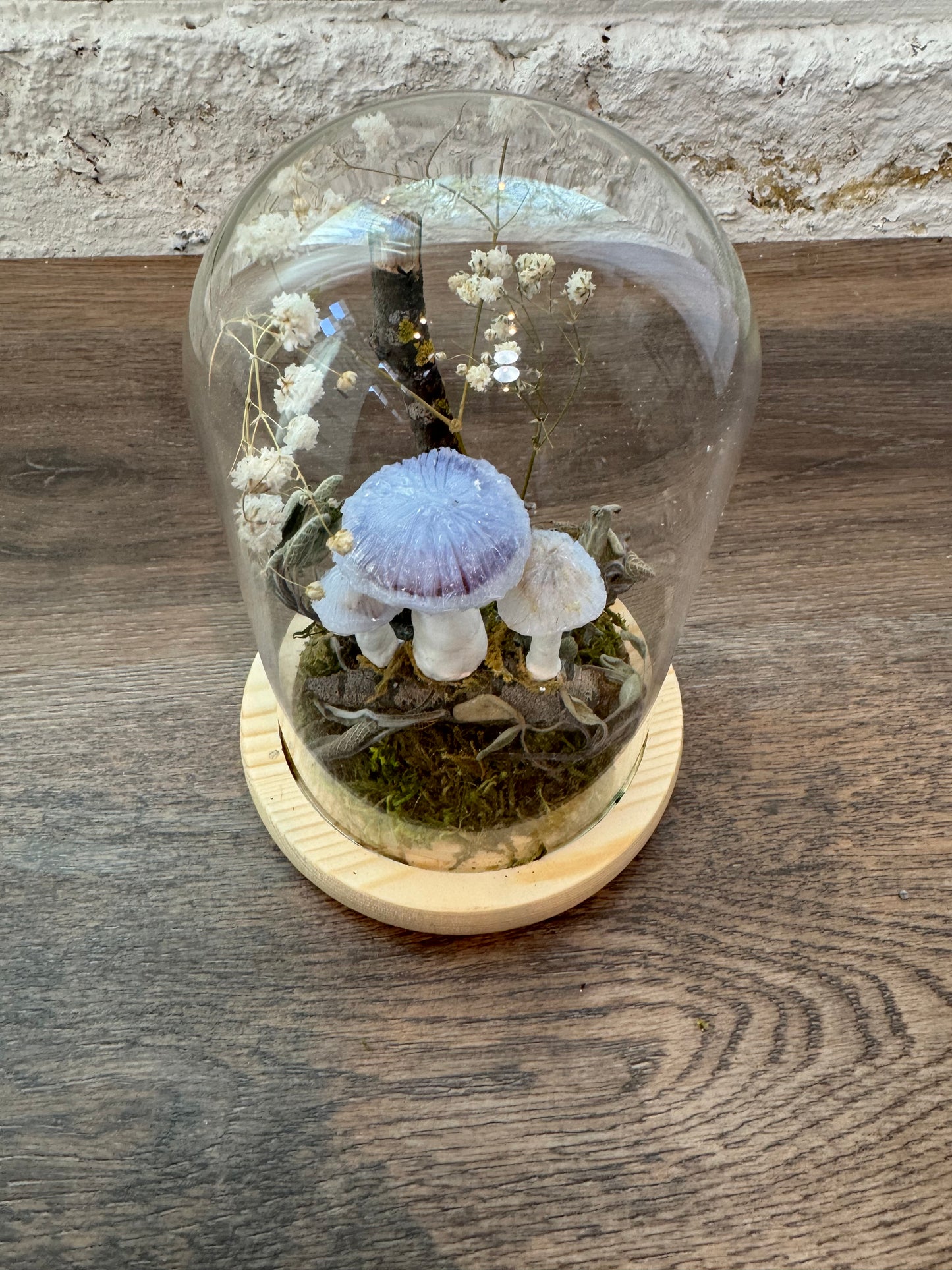 Forest finds with gold lace